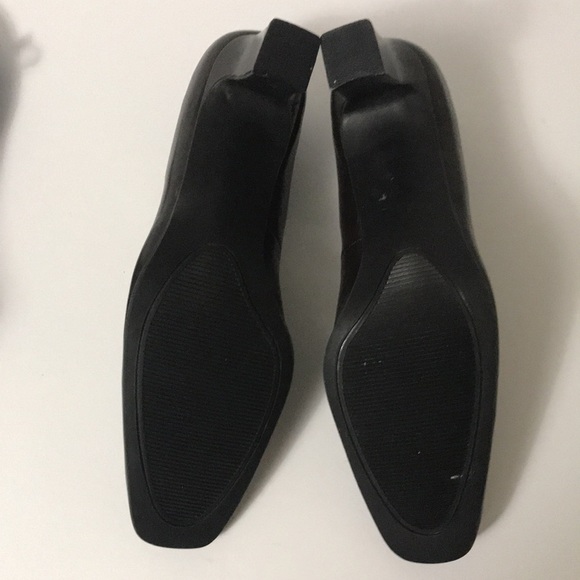 NWOT Dark Brown Leather Marquise Heel 8.5M - Picture 4 of 6